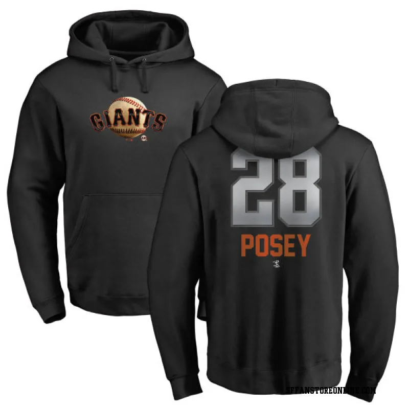 Black Men's Buster Posey San Francisco Giants Midnight Mascot Pullover Hoodie