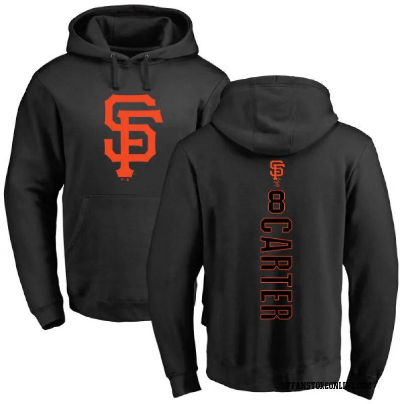 Black Men's Gary Carter San Francisco Giants Backer Pullover Hoodie