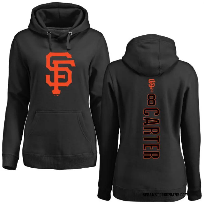 Black Women's Gary Carter San Francisco Giants Backer Pullover Hoodie