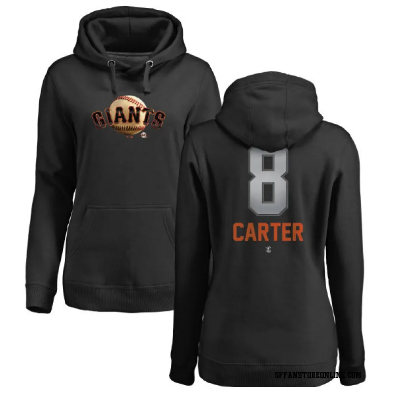 Black Women's Gary Carter San Francisco Giants Midnight Mascot Pullover Hoodie