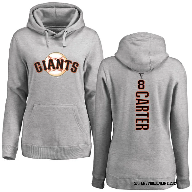 Women's Gary Carter San Francisco Giants Ash Backer Pullover Hoodie